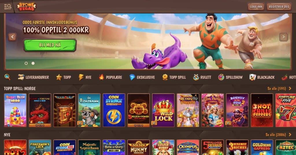 stone vegas nettcasino norge
